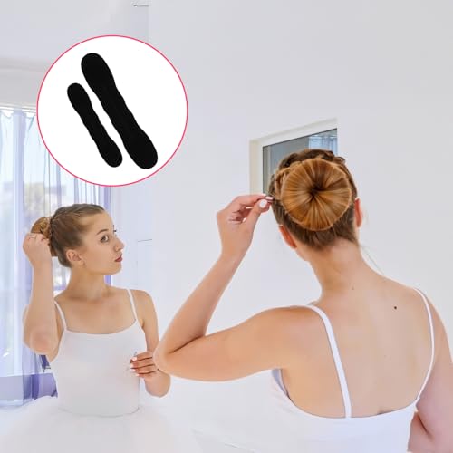 10 Pack Hair Bun Maker for Women - 5 Small & 5 Large Non-Slip Foam Sponge Bun Shapers for Easy Updos, Lazy Hair Curler Bun Clips, Reusable Magic Bun Curler for Long/Short/Thick/Thin Women Hair