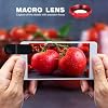 External Lens for Mobile Phone 3-in-1 Fisheye Macro Wide Angle Lens with Clip Aluminum Alloy Compatible with iPhone and Smartphones