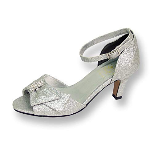Floral Elisa Women Wide Width Evening Dress Shoes for Wedding, Prom, Dinner