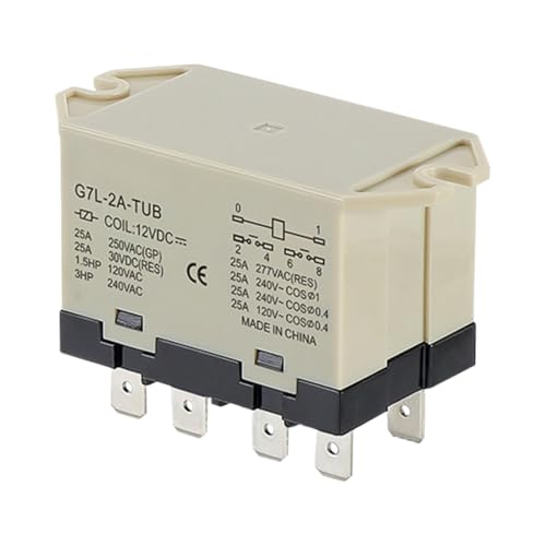 Relais 12VDC G7 G7L-2A eviter les surcharges 25A sur circuit 24V