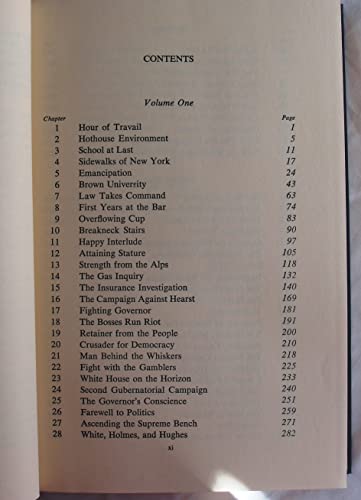 Charles Evans Hughes Volume One B000P17MY6 Book Cover