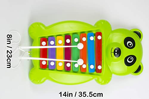 Image of Xylophone Pull Along Frog Shape 2 in 1 Musical Toy for Kids and Toddlers (Colour May Vary)