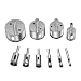 Robao Diamond Drill Bits 10 Pack 6-50mm Glass and Tile Hollow Core Drill Bits Extractor Remover Tools Hole Saws for glass, ceramics, porcelain, ceramic tile