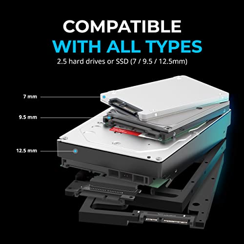 Sabrent 2.5” Ssd & Sata Hard Drive To Desktop 3.5” Sata Bay Converter Mounting Kit (Bk-Pcbs) #TOP3