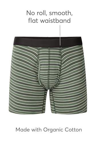 Pact Men's Organic Cotton Underwear Boxer Briefs, Breathable Underpants with Vertical Fly, 2 Pack2