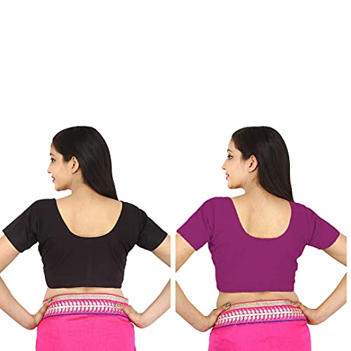 Image of Namita Women's Rubia Cotton Solid Half Sleeve Blouse