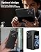 Cresee Case for OnePlus Open, Thin Hard Matte Phone Case with Improved Camera Protection for OnePlus Open - Black