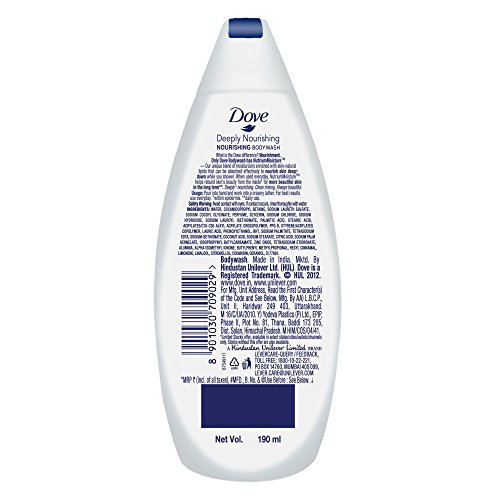 Image of Dove Deeply Nourishing Body Wash 190 ml with free loofah And Dove Daily Shine Shampoo, 340ml