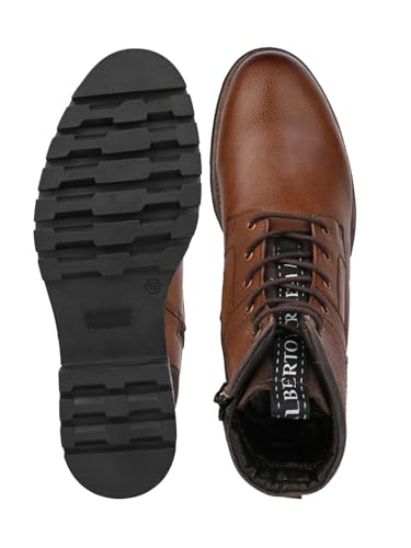 Image of ALBERTO TORRESI Headon Series Devl558 Mild Leather Lace Up Boots