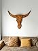 Large Wood Cow Skull 31.5 Inch Longhorn Rustic Southwestern Wall Sculpture Farmhouse Handmade Bull Head Wall Art Wooden Wall Decor Entryway Livingroom Man Cave Kitchen Wall Decor 31.5'' x 25''