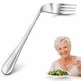 Ergonomischer Löffel Biegsam Gebogenes Utensil Esshilfe,Gabel Linke Hand