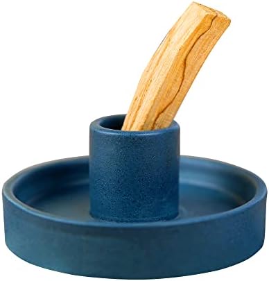 Palo Santo Holder, Blue Palo Santo Burner, Palo Santo Holder Burner, Palo Santo Stick Holder, Ceramic Palo Santo Holder (Blue)