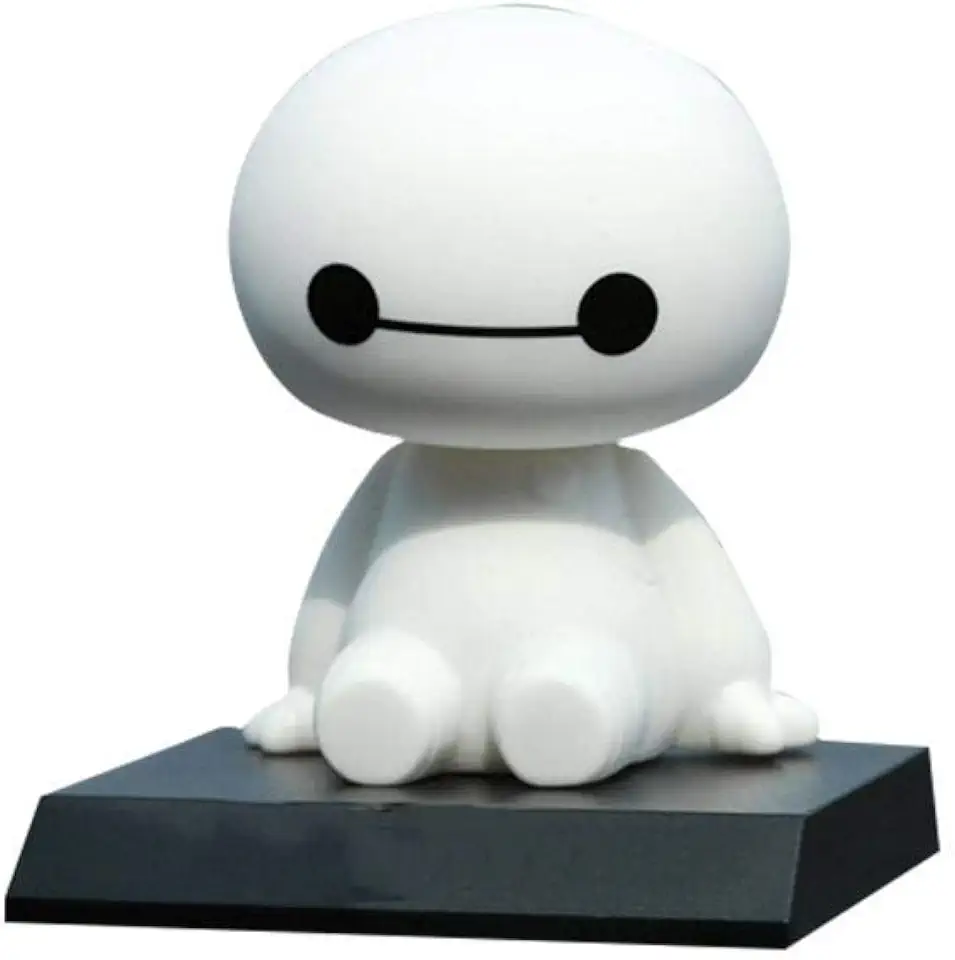 Car Ornaments Cartoon PlaStic Robot Shaking Head Figure Auto Interior Decorations Big Hero Toys Ornament Accessories