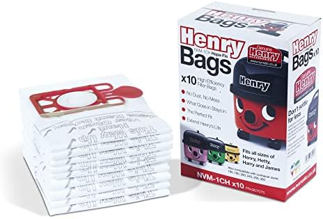 Henry NVM-1CH/907075 HepaFlo Vacuum Bags, Pack of 10
