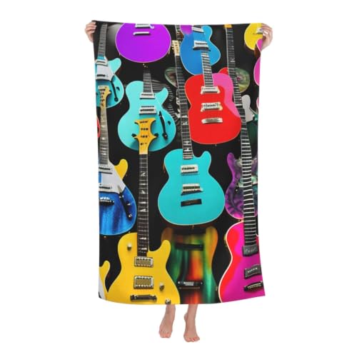 Toalla de playa de guitarras: secado rápido y comodidad en tus viajes 2