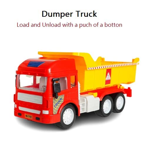 Image of Exclusive Collection Of Dumper Truck Construction Vehicles For Kids Pretend Play Toy Trucks Play Set Building Vehicles Set For Kids 3-14 Years(Dumper Truck),Multicolor