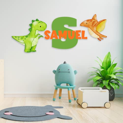 Vinilos decorativos personalizados dinosaurios para pared miniatura 2