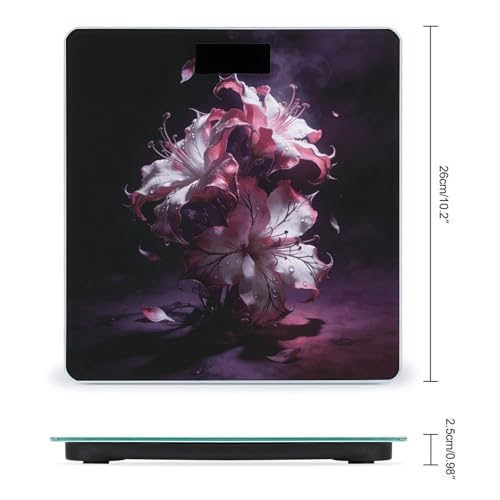 Balanza Digital Floral Dark Fantasy para Baño 400lb miniatura 2