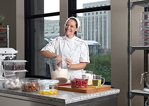 Image of Cambro Food Storage Container - Round Series - 6 QT (Quart) - Commercial Grade for Food Prep (Clear)