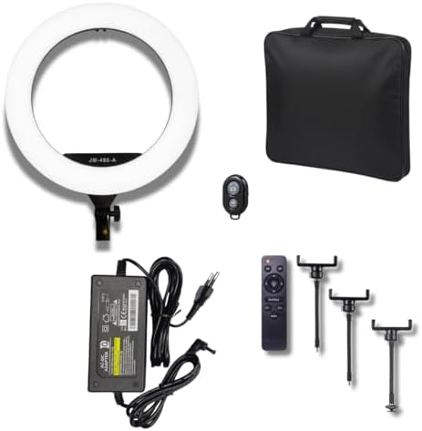 2. Ring Light Profissional 45cm RL18 com 3 Suportes de Celular
