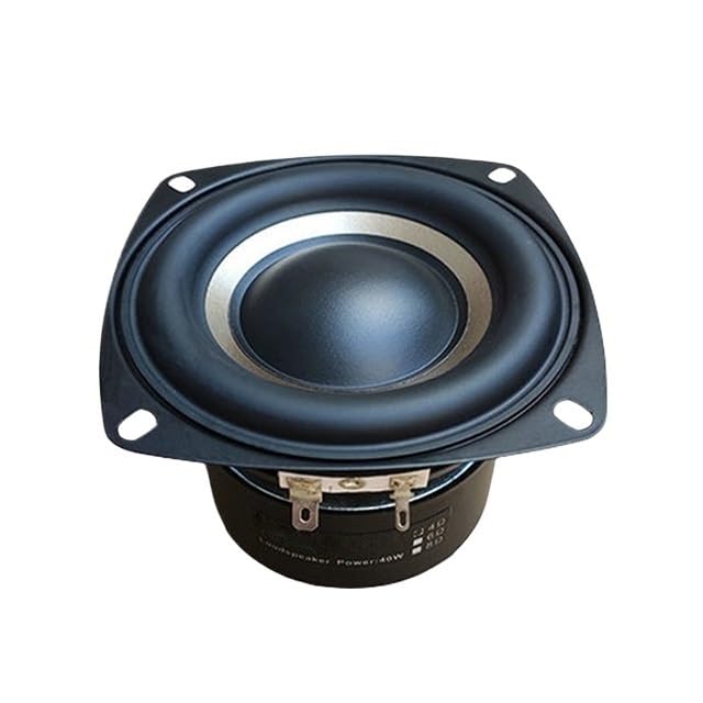 Subwoofer Altoparlante 100W 4 Pollici Subwoofer Altoparlante 4Ohm 8Ohm 4 Strati Bobina Mobile Altoparlante Bassi for Car Audio Home Theater Fai Da Te(4Ohm Square)