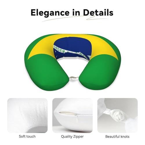 Almohada de viaje de espuma viscoelástica negra miniatura 4