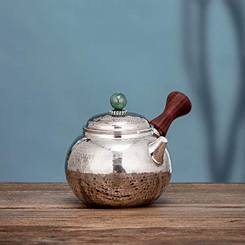 No-Branded Teiera d'Argento hkrstssxj Fatto a Mano Cinese Kungfu Teaktetre Vecchia Cerimonia Sterling Silver Silver… - immagine 4