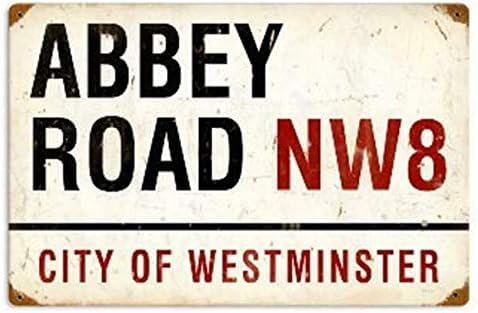 Abbey Road Street Signs Vintage Metal Sign Poster Metal Sign