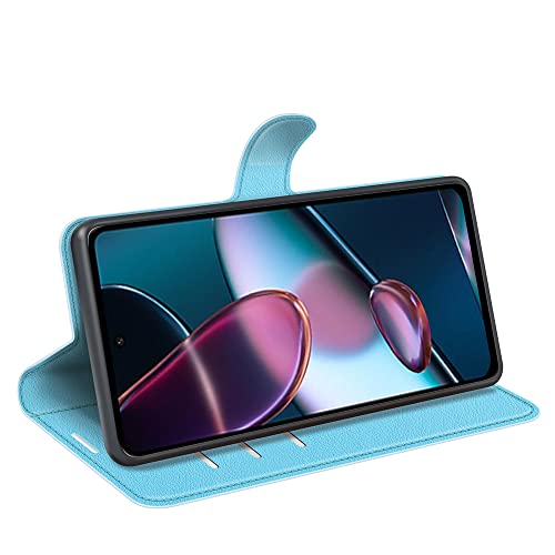 Happygor Capa Carteira para Motorola Edge 30, capa de telefone em couro PU com compartimentos para c