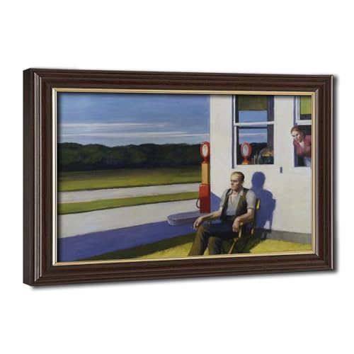 Affiches sur toile Four Lane Road Edward Hopper de 50,8 x 76,2 cm pour décoration murale