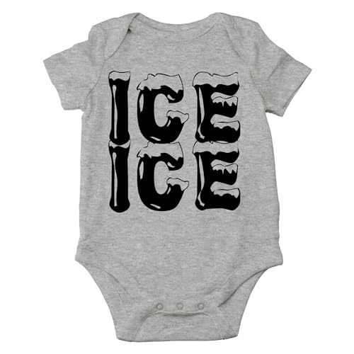 Image of AW Fashions Ice Ice Baby Bodysuit Cute Newborn Baby Girl or Boy Clothes Adorable Infant Romper Outfit