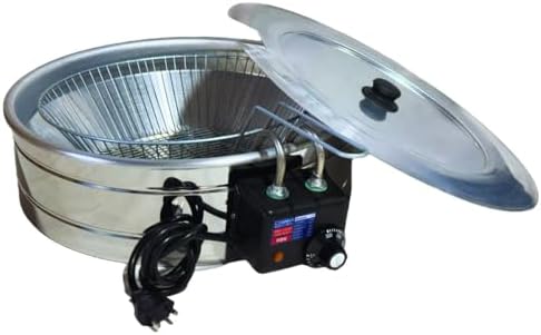 Tacho Redondo Fritadeira Elétrica Industrial 7L com Tampa 110v
