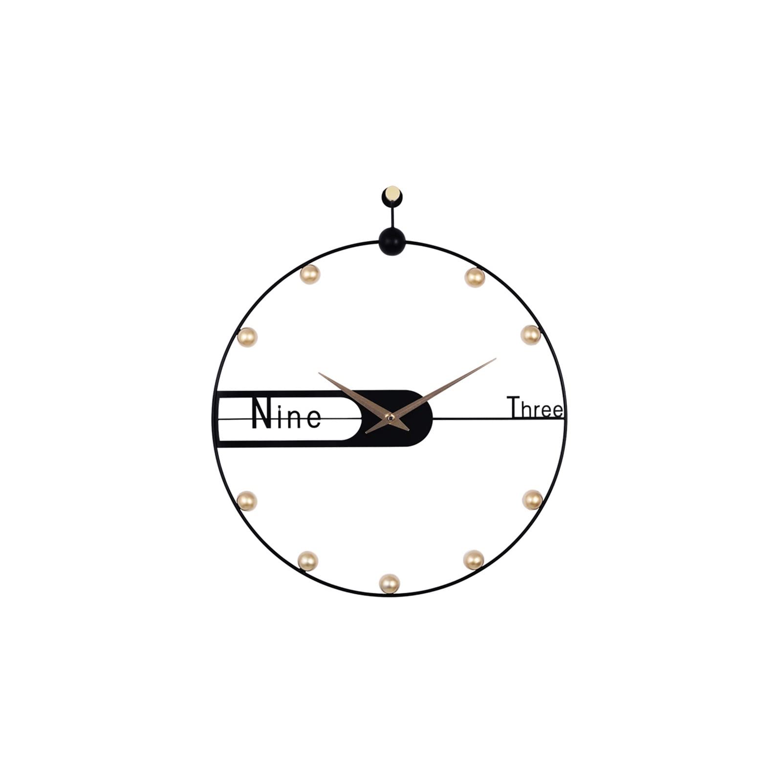 Horloge murale de salon personnalite minimaliste et design numerique innovant