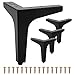 4 Stück 13 cm Möbelbeine Metall, Möbelbeine, Möbelfüße Metall Schrankfüße DIY Tischbeine Schrankfüsse für Stühle Schrank und Sofa andere Möbelbeine