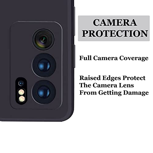 Image of A rtistque Liquid TPU Silicone Matte Shockproof Flexible Camera Protection Soft Back Cover Case for Oppo Reno 6 5G - Black