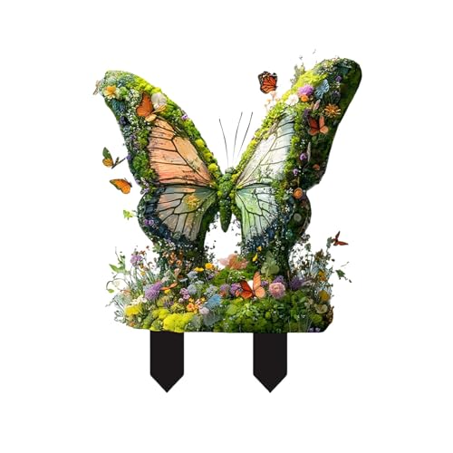 Generisch Gartenstecker Elfe,Steinfiguren Garten Winterfest Garten...