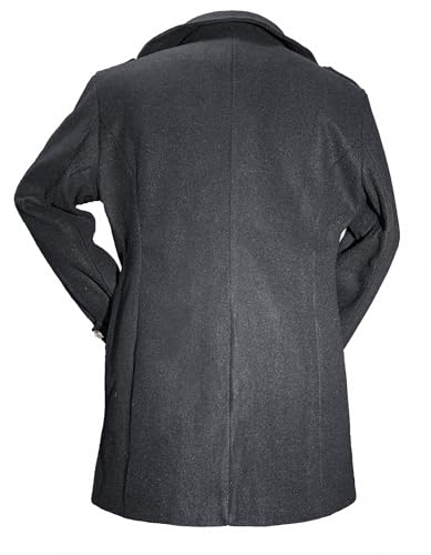Image of Men's Classical Bussiness Style Single Breasted Plaid Wool Coat #00220237