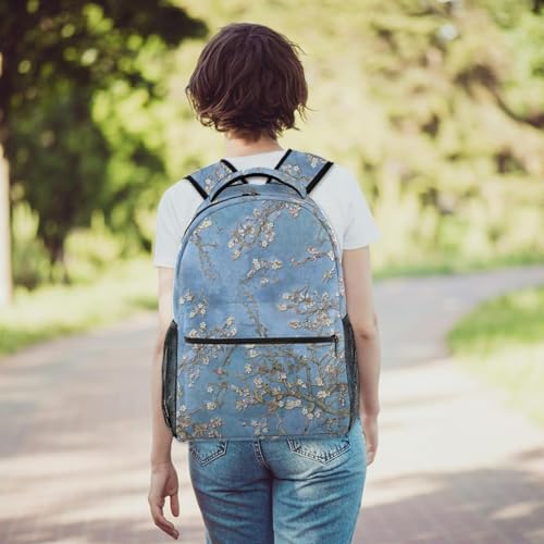 Sac à dos d'école fleurs d'amandier multicolore pour filles et garçons - 6