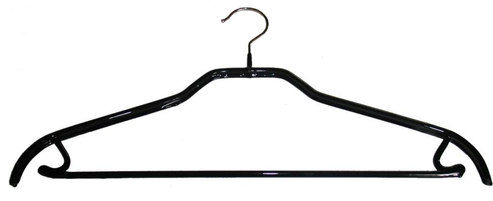 10 Stück (5x 2er Pack) MAWA Universal Formbügel in bewährter Form aus profiliertem Stahlband in schwarz (MAWA Silhouette 41/FRS)