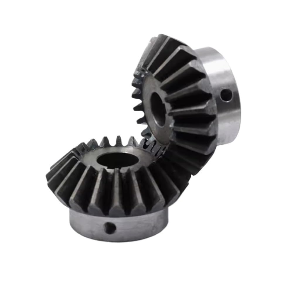 2 pezzi 45 ingranaggi conici in acciaio for macchina CNC, 3 moduli 20 denti ingranaggi conici a 90 gradi for trasmissione(25mm*8mm)