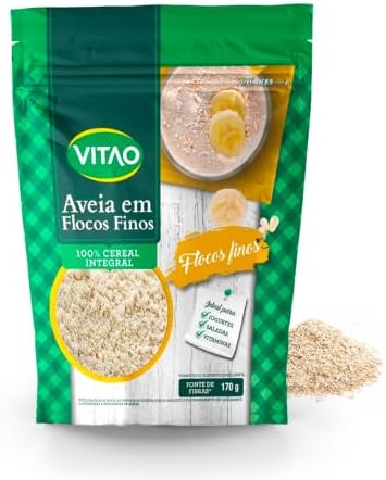 Aveia em Flocos Finos Integral Vitao 170g - Cereal Integral Rico ...