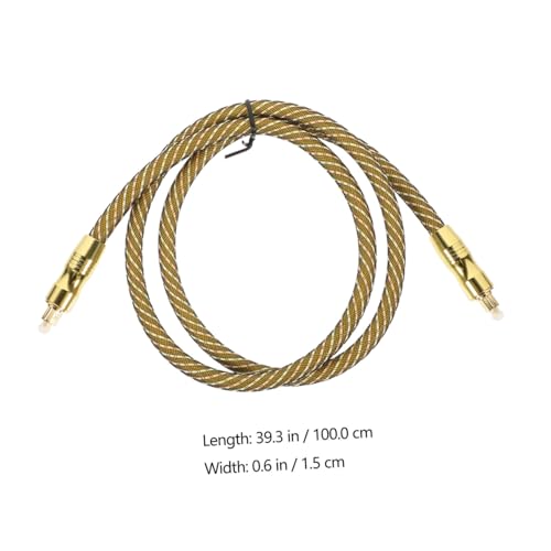 Cable de audio óptico digital SHINEOFI con conector dorado para sonido 2