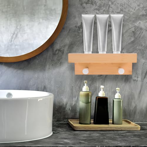 Étagère murale bambou : design flottant premium pour exposition - 7