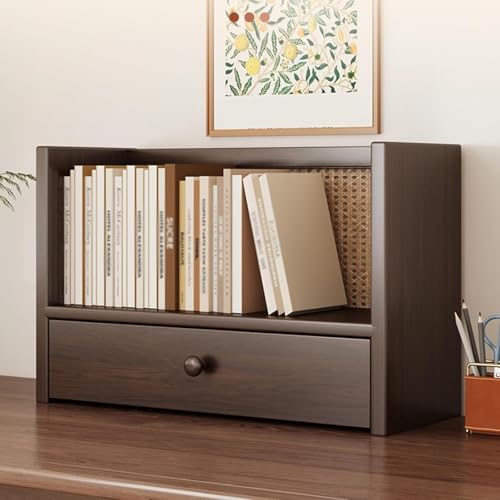 Estantería de escritorio con cajones para organizar libros y CD 2