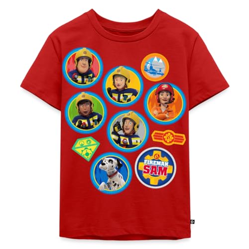 T-Shirt Enfant Sam Le Pompier pour Jouer à l'Écusson des Héros