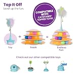 Catstages Tower of Tracks Cat Toy – 3-Level Track Tower with 6 Balls, Interactive Cat Toy for Indoor Enrichment - Image 6