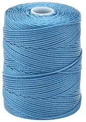 C-LON Bead Cord, Carribean Blue - 0.5mm, 92 Yard Spool
