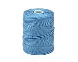 C-LON Bead Cord, Carribean Blue - 0.5mm, 92 Yard Spool