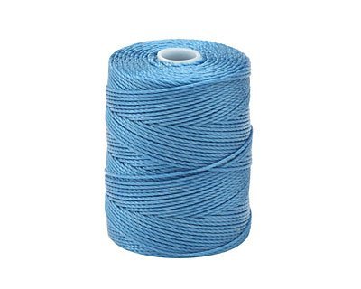 C-LON Bead Cord, Carribean Blue - 0.5mm, 92 Yard Spool