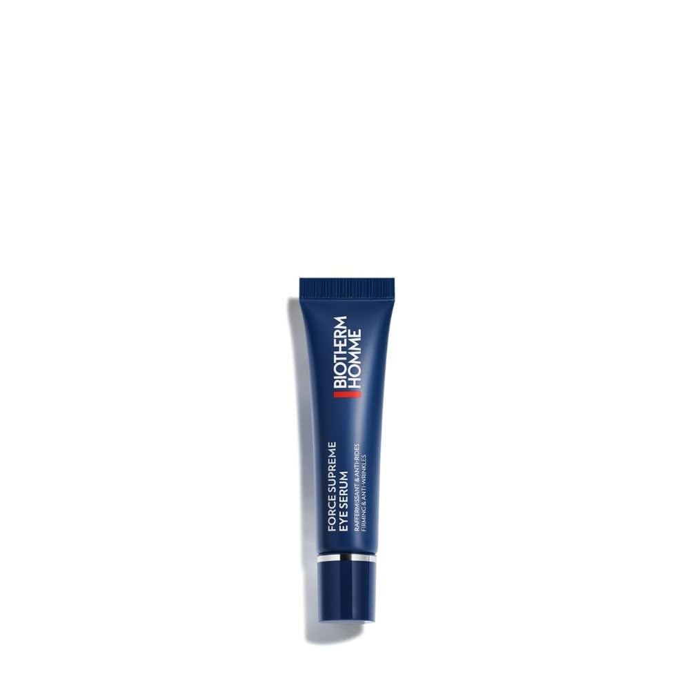 Biotherm Homme, Force Supreme Sérum Yeux, Sérum Yeux Anti-Âge pour Homme, Raffermit & Revitalise, Pour Tous Types de Peau Même Sensibles, 15 ml